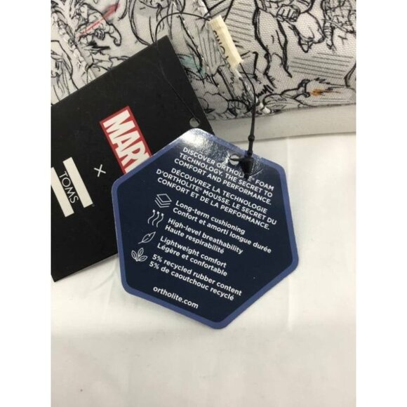 TOMS Marvel Concept Art Shoes Size 10.5 New - Picture 6 of 7